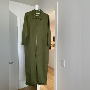 Redskyshop Baggy Boilersuit in Olive/Army Green (Small)